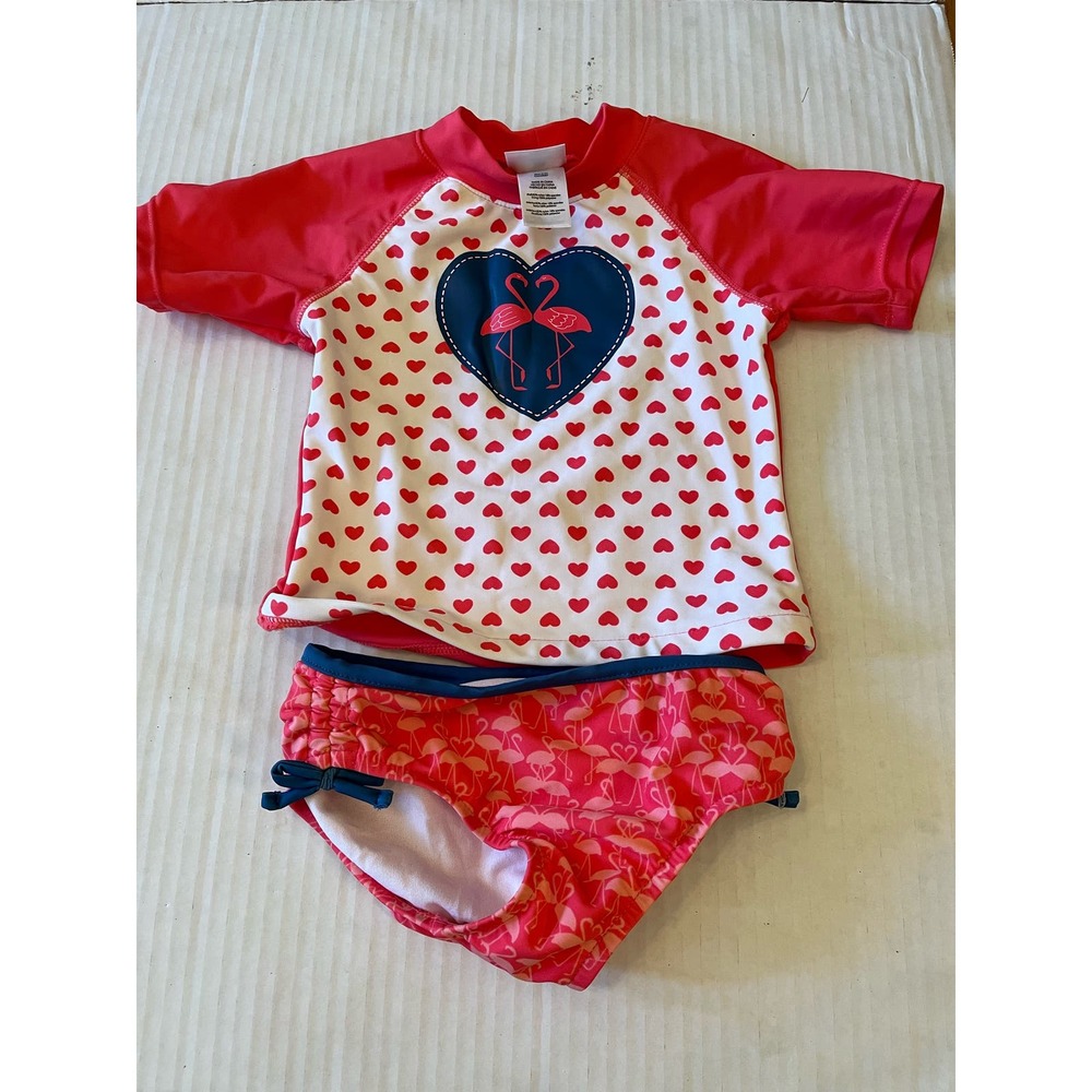 Kiko and Max two pieced  24 months girls swimsuit with rashguard